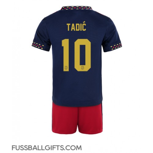 Ajax Dusan Tadic #10 Fußballbekleidung Auswärtstrikot Kinder 2022-23 Kurzarm (+ kurze hosen)